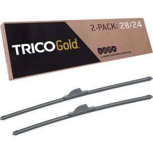 TRICO Gold (18-2824) 28 & 24 Inch Pack of 2 Automotive Replacement Windshield Wiper Blades for My Car Premium All Weather Beam Blade for Select Vehicle Models