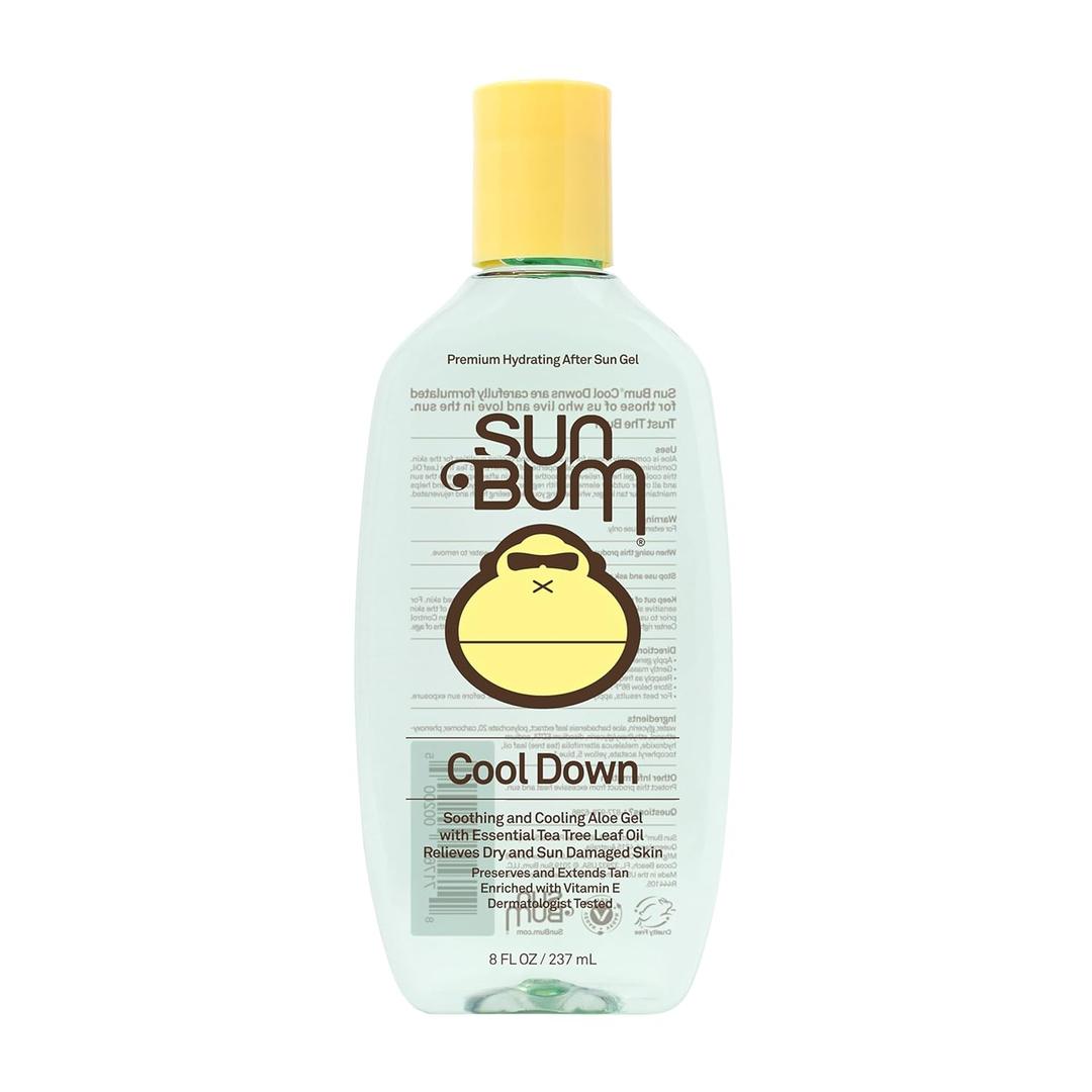 Sun Bum Cool Down Aloe Vera Gel - Vegan After Sun Care to Soothe and Hydrate Sunburn - 8 oz (8 Fl Oz (Pack of 1))