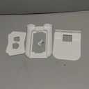 WALI Outlet Shelf Wall Holder, Bathroom Shelf up to 10lbs Standard Vertical Duplex Wall Organizer for Smart Home Decor Space Saving Power Tools, Toothbrush (OLS001-W), 1 Pack, White