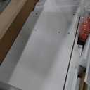 YITAHOME Large Kitchen Island with Power Outlet, Rolling Kitche Cart with Rack, Mobile Storage Islands with Spice Rack Glass Holder, Island Table on Wheels for Living Room, 50 Inch Wide, White (50.5"W x 17.7"D x 36.2")