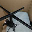 OLIXIS Criss Cross Legged Chairs Armless No Wheels Wide Seat Height Adjustable Swivel Padded Fabric Home Office Desk Seating for Bedroom, Student, Study Room