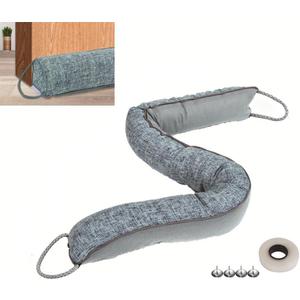 36 inch Triangle Under-Door Draft Stopper, Weighted Weather Stripping Block Hot and Cold Air, Noise, Bugs,Cotton & Polyester Under Door Gap Filler, Draft Stopper, Easy Install