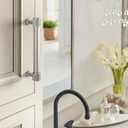 Amerock Farewind 5-1/16 inch (128 mm) Center-to-Center Satin Nickel Cabinet Pull, BP37804G10
