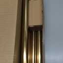 Gold Shower Curtain Rod 36-98 Inches (3-8.2ft) Non Rust Adjustable Shower Rod Spring Tension Non Slip No Drilling Stainless Steel Shower Rods for Bathroom Window