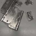 304 Stainless Steel Hinges for Wood 3.5 inch Brushed Stain Nickel Interior Hinges 5/8 Radius Corners Ball Bearing Door Hinges 3 "x 3 " Door Hardware -3 Pack