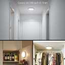 Combuh Battery Operated Shower Light Waterproof Inside, Rechargeable Motion Sensor Ceiling Lights Battery Powered with Remote, No Wiring Magnetic Cordless LED Overhead Lighting for Closet Hallway