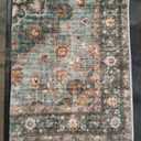 3x4 Area Rugs for Living Room: Perfect for Bedroom Kitchen Kids Room Nursery - Stain & Water Resistant Non-Slip Pet & Child Friendly Vintage Carpet (Green, 3x4)