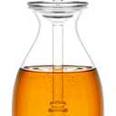 Mkono Honey Dispenser Glass Honey Pot Honey Jar with Dipper Sticks and Lid Cover Honey Containers Holder for Home Kitchen, 14 Ounces