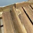 Folding Balcony Railing Table, Solid Wood Balcony Hanging Table, Railing Plant Holder, Balcony Bar Table Furniture for Apartment, Patio, Deck