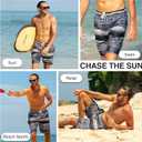 Kanu Surf Mens Barracuda Swim Trunks (Regular & Extended Sizes) (2X, Mileage Black)