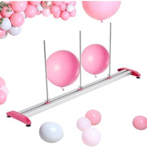 Balloon Sizer Ruler Metal Balloon Measurement Tool Adjustable Balloon Ruler 0-12 inch for Balloon Decorations Arches (Solid)