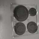5-Piece set of gas stove burner cover,Upgraded gas stove burner cover kit for SABAF Stoves,Oven Gas Hob Burner Crown Flame Cap Cover, Stove Handles Lid Kit (Flat)