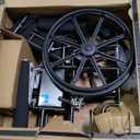 Medline Reclining Wheelchair, Desk-Length Arms and Elevating Leg Rests, 20" x 18" Seat (W x D)