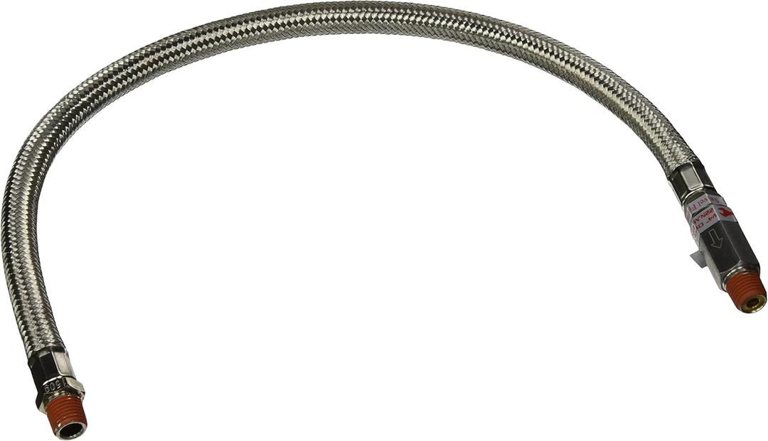 Viair 92793 Braided Leader Hose Silver 21in. (21" With Check Valve)