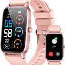 Smart Watch for Men Women, 1.57" Smartwatch (Answer/Make Call) , Fitness Tracker with 110+ Sport Modes, Heart Rate/Sleep Monitor, IP68 Waterproof, Bluetooth Calls, Smartwatches for Android iOS Pink