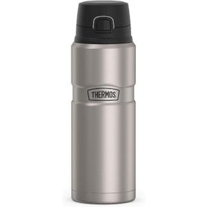 THERMOS Stainless King Vacuum-Insulated Drink Bottle, 24 Ounce, Matte Steel