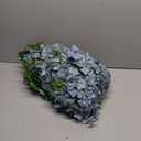 LELEE 25 Pcs Artificial Wisteria Hanging Flowers 3.6ft Dusty Blue Fake Hanging Flowers Garland Silk Flowers Rattan String Faux Wisteria Vine for Wall Home Wedding Party Arch Greenery Backdrop Decor