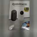 1080P Mini Action Camera, Magnetic Mini Body Cam, Portable Small Sports Camera, HD 1080P Action Camera with Display Screen for Bicycle and Motorcycle Helmet Camera for Work, Travel, Pet Walking