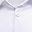 Boys Stretch Wrinkle Free Dress Shirts Button Down Shirt Long Sleeve Formal School Uniform Shirts (White)