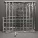 Baby Gate for Doorways Stairs Hallway 76.3-81.1 Inch Wide, Walk Through Child Gates with Pressure Mounted Extention Kit, Indoor Safety Child Gates for Kids or Pets