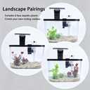 1.7 Gallon Aquarium Starter Kit with LED Light & Quiet Filter, Complete Small Fish Tank for Betta, Mini Desktop Acrylic Tank, Ideal for Shrimp Guppy Jellyfish Goldfish, Office, Home, or Gift