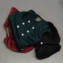 3 Pack Female Dog Diapers - Reusable Diapers for Doggie in Heat - Highly Absorbent Dog Diapers Female for Pet Incontinence with Adjustable Snaps (Red,Grreen,Black, L)