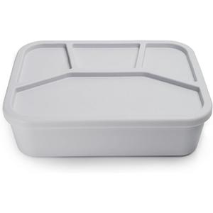 Ullabelle Silicone Bento Box |Portable, Leak-Resistant, Food-Grade (Grey 4 Bento)
