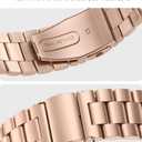 Miimall Metal Band Compatible for Google Pixel Watch 4(2025)/3 45mm 41mm Band, No Gap, Men Business Stainless Steel Adjustable Wristband Replacement Strap for Pixel Watch 4/3/2/1