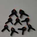 6 Pack 9 Inch Heavy Duty Nylon Plastic Spring Muslin Clamps, 4.25" Jaw Opening