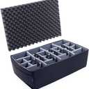 ColorCase Gray Padded Divider Set for The Pelican 1650 Protector case.
