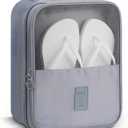 Mossio Shoe Bag Holds 3 Pair of Shoes for Travel and Daily Use Storage Pouch (Grey)