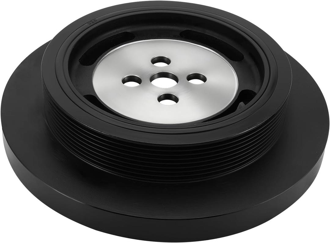 AULINK 3918999 Rubber Vibration Damper Balancer Crankshaft Pulley For 1998-2002 Ram 2500 3500 Bumper, For Freightliner FC70 FC80 FL50 FL60 FL70 FL80, For Ford CF700 F700 VP44 5.9L Cummins 24V Diesel