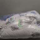 Dinjoy King Size Comforter Set, 7 Piece King Size Bed in a Bag, Blue Lightweight Comforter King, Bed Sets King, Flower Bedding Sets with Comforter, Fitted & Flat Sheets, Pillowcases & Pillow Shams