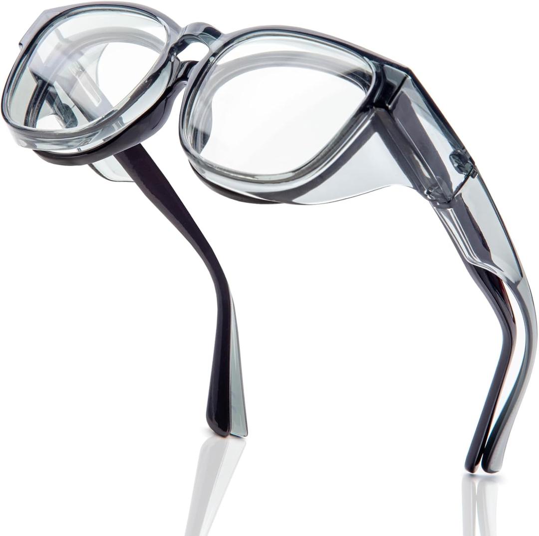LianSan Safety Glasses Over Eyeglasses for Women - Anti-Fog Goggles Fit Over Eyewear for ANSI Z87.1 Certified
