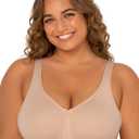 Fruit of the Loom Women's Fit for Me Collection: Plus-Size Wireless Bra - Soft Cotton Comfort & Support (44DDD)