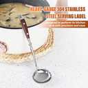 Kitchen Ladle Stainless Steel 304Metal Soup Ladle with Stylish Bakelite HandleHeavy Gauge Soup Spoon Serving SpoonKitchen Cooking Spoons (Small)