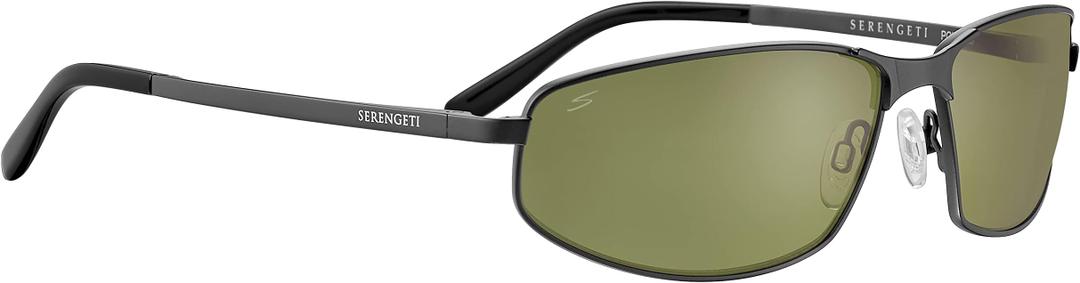 Serengeti - MATERA 2.0, Brushed Gunmetal, Saturn 555nm Polarized, Medium size sunglasses, Men sunglasses, Sport, Drivers, Watersports 