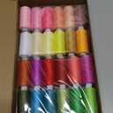 125 PCS Sewing Thread Assortment, 36 Colors 400yd Sewing Thread with Matched 36 Colors Bobbins, Plus 50 PCS Sewing Machine Needles for Home Sewing Machine