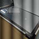 Brown Wooden Mirror, 36"x24" Rustic Farmhouse Solid Wood Frame, Large Rectangular Wall-Mounted or Leaning Mirror for Bedroom, Living Room, Entryway (Brown)