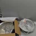 13 inch Brushed Nickel Flush Mount Ceiling Light Fixtures,3-Light Modern Hallway Light Fixtures Ceiling, Brushed Nickel Light Fixture Ceiling Mount for Farmhouse,Kitchen, Bedroom 2 Pack