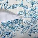 Blue and White Porcelain Floral Bird Pillow Covers 18x18, Flower Floral Chinoiserie Couch Pillow Case Set of 2, Modern Decorative Square Throw Pillows for Living Room