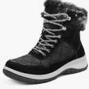 Mysoft Women's Snow Boots Waterproof Insulated Warm Lace-Up Winter Booties for Outdoor 7