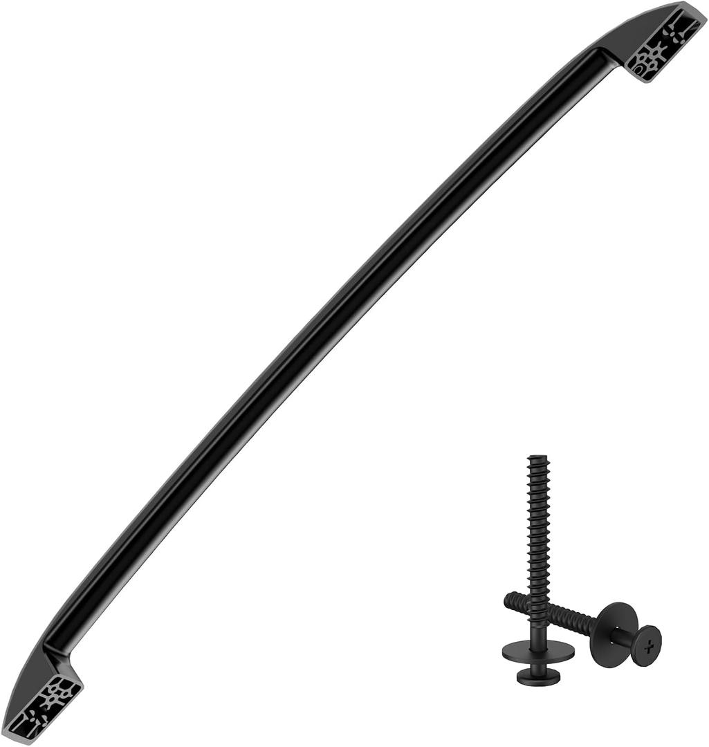 Upgraded WB15X10047 Oven Handle Replacement Compatible with GE Hotpoint Oven Door Handle Replacement(blk) General Electric Range Oven Handle JBP78BB2BB, JBP66BB4WH, JBP26BB3WH, JBP24BB4WH with Screws