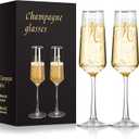 Mr and Mrs Champagne Flutes, Wedding Champagne Flutes Glass 9 oz, Champagne Glasses Set of 2, Bride and Groom Champagne Glasses, Mr and Mrs Gifts, Wedding Gifts Dishwasher Cleaning Christmas