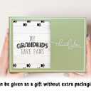 Grandma Grandpa Dog Gifts Frame, Dog Grandparents Picture Frame, My Grandkids Have Paws 4x6