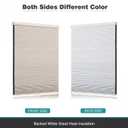 Changshade Cordless Cellular Shades, Blackout Honeycomb Shades for Windows, Pull Down Pleated Blinds, Easy to Install for Indoor Windows and French Doors,52" W x 72" H, Beige