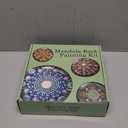 Catcrafter Mandala Rock Painting Kit - 5 Large Wooden Rocks for Painting with 6 Stencil Supplies - Mandala Dotting Tools Kit - Dotting Tools for Paint Rocks - Dot Art and Crafts for Adults Woman