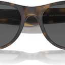 Ray-Ban RB4260D Square Sunglasses (Rubber Havana/Dark Grey)