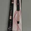 Travel Size Curling Iron Dual Voltage 100240V, Mini Curling Iron for Short Hair with 1/2 Inch Barrel, Ceramic Mini Hair Curler with Keratin & Argan Oil Infused, Travel Hair Curler with Storage Bag, Rose Gold