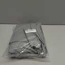 NLMUVW Round Vinyl Tablecloth Fitted with Elastic Edge, Flannel Backing PVC Table Cover Waterproof Wipe Clean Table Cloth for Dining Party Outdoor, Grey,  56"